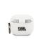Karl Lagerfeld Karl Lagerfeld AirPods 3 Ikoniskt Silikon Skal Med Ring Vit