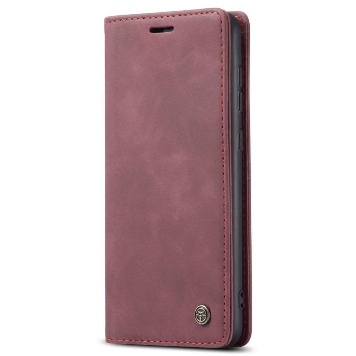 Bild 2, CASEME CASEME Samsung Galaxy A53 5G Fodral Retro Läder Röd