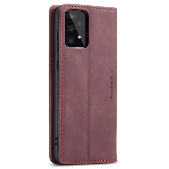 Bild 3, CASEME CASEME Samsung Galaxy A53 5G Fodral Retro Läder Röd