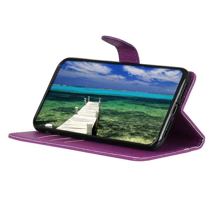 Bild 2,  Xiaomi 17T Pro Fodral Litchi Läder Lila