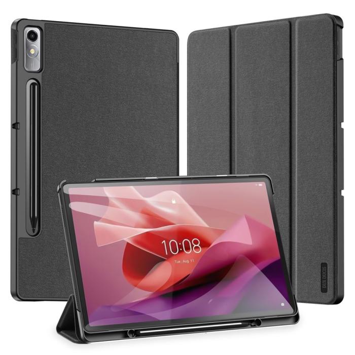Bild 2, DUX DUCIS DUX DUCIS Lenovo Tab P12 Fodral DOMO Tri-Fold Läder Svart