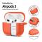 Tech-Protect Tech-Protect AirPods 3 Skal Silikon Hook Neon Orange