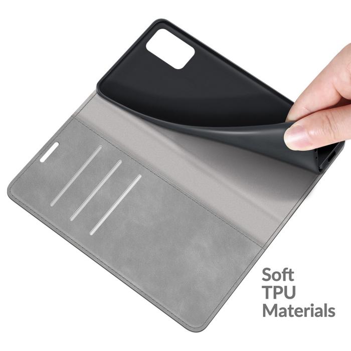 Bild 6,  Samsung Galaxy A03s Magnetisk Flip Fodral Grå