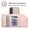  Samsung Galaxy S22 Skal Skin Touch Med Kortfack Roséguld