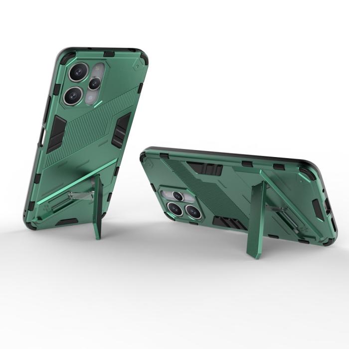 Bild 3,  Xiaomi Redmi 12 5G/4G Skal Kickstand Hybrid Armor Grön