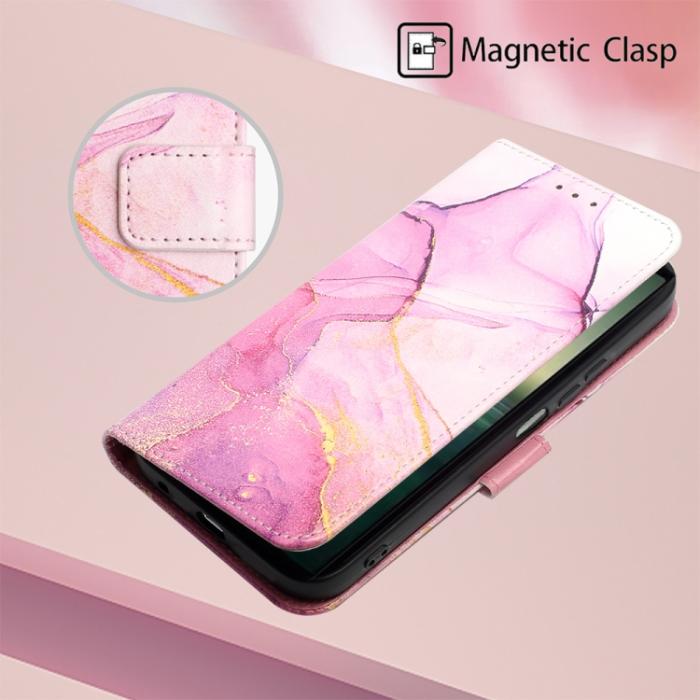 Bild 5,  Sony Xperia 1 IV Fodral Marmor Rosa/Lila/Guld