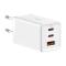 BASEUS Baseus 65W GaN5 Pro Väggladdare 2x USB-C 1x USB-A Vit
