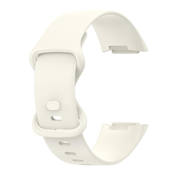 Bild 3,  Fitbit Charge 6 / 5 Armband TPU (S) Beige