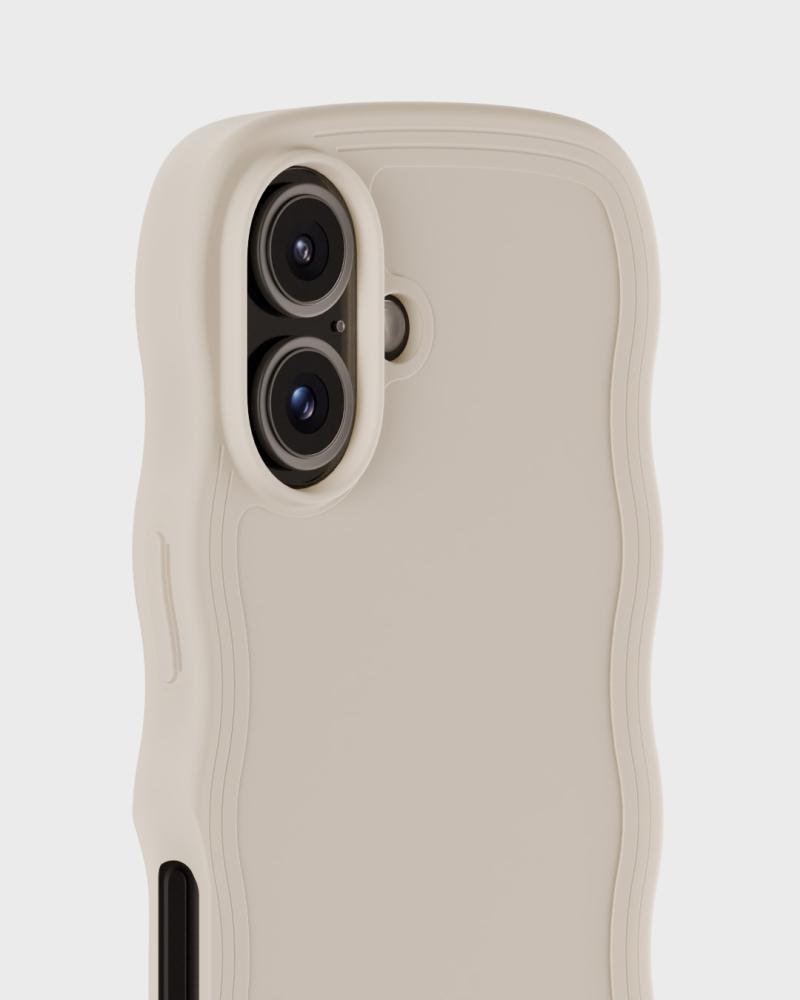 holdit holdit iPhone 16 Plus Skal Wavy Light Beige