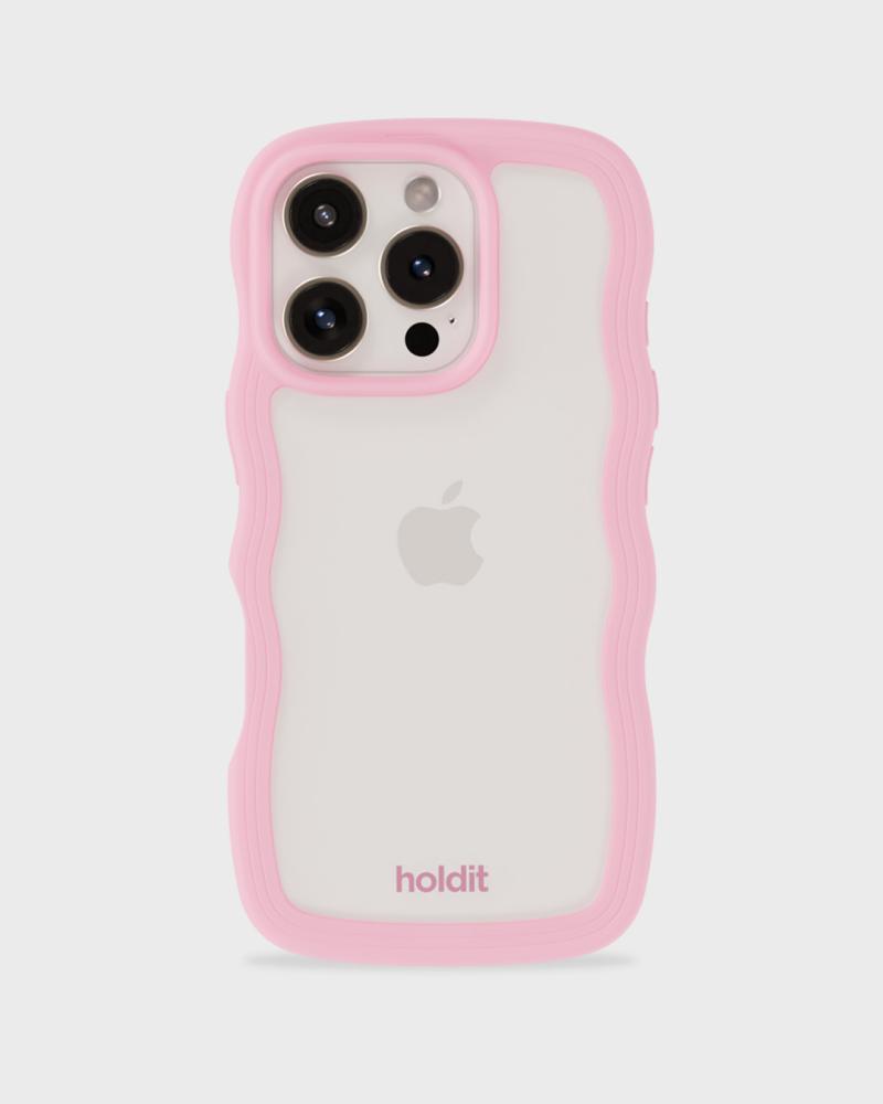 holdit holdit iPhone 16 Pro Skal Wavy Pink/Transparent