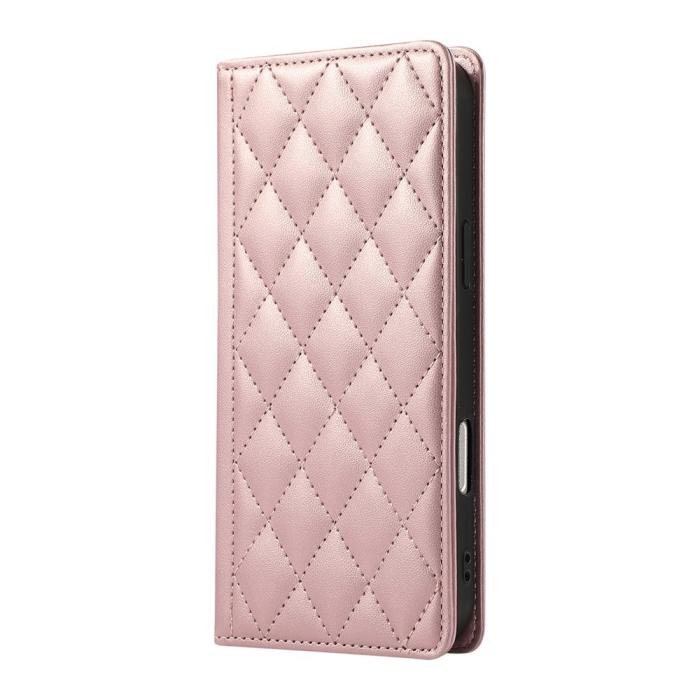 Bild 6,  Samsung Galaxy S26 Ultra Fodral RFID Rhombus Läder Roséguld