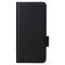 iPhone 15 Plus Fodral Litchi Textur Med Snodd Svart