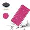  iPhone 15 Plus Fodral Flip Glitter Rosa
