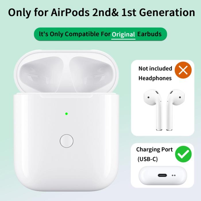 Bild 3,  AirPods Trådlöst Laddningsfodral / USB-C