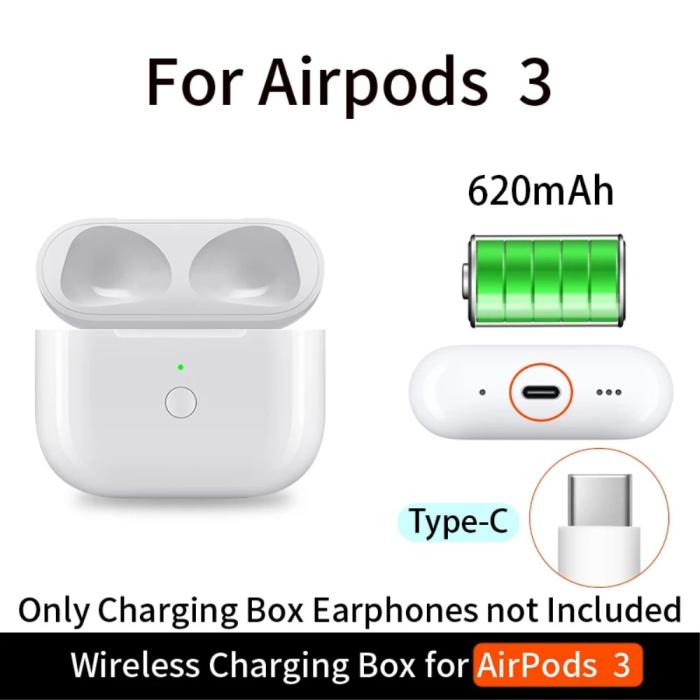 Bild 2,  AirPods 3 Trådlöst Laddningsfodral USB-C