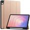  Samsung Galaxy Tab S11 Fodral Tri-Fold Läder Roséguld