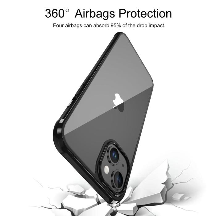Bild 3, LEEU DESIGN LEEU DESIGN iPhone 15 Plus Skal AirBag Hybrid Matt Svart
