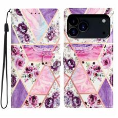  iPhone 17 Pro Fodral Med Tryck Lila Blommor