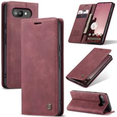 CASEME CASEME Google Pixel 9a Fodral Flip Retro L&auml;der R&ouml;d