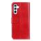  Samsung Galaxy A36 5G/A56 5G Fodral Crazy Horse Läder Röd