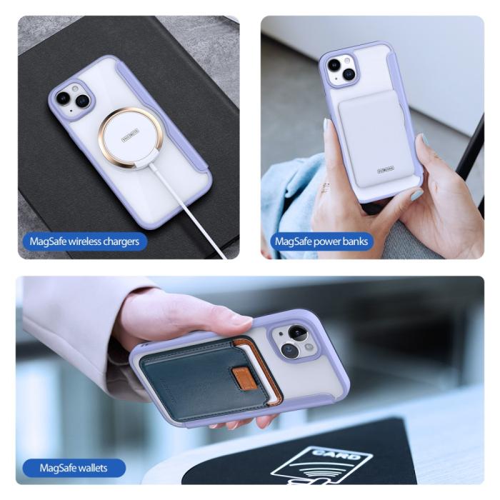 Bild 6, DUX DUCIS DUX DUCIS iPhone 15 Fodral MagSafe Skin X Pro Lila