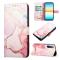  Sony Xperia 10 IV Fodral Marmor Rosa/Guld