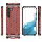  Samsung Galaxy S23 Skal Shockproof Honeycomb Textur Röd