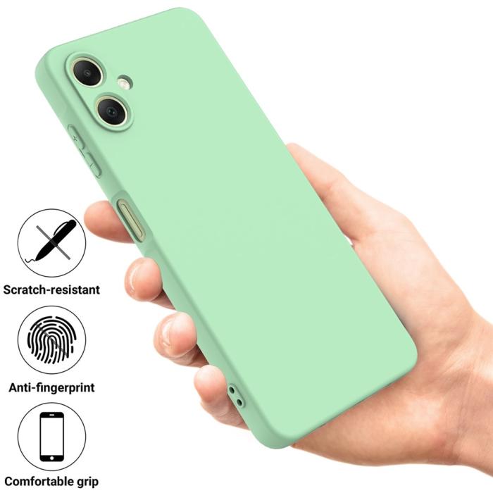 Bild 2,  Samsung Galaxy A07 Skal Liquid Silikon Grön