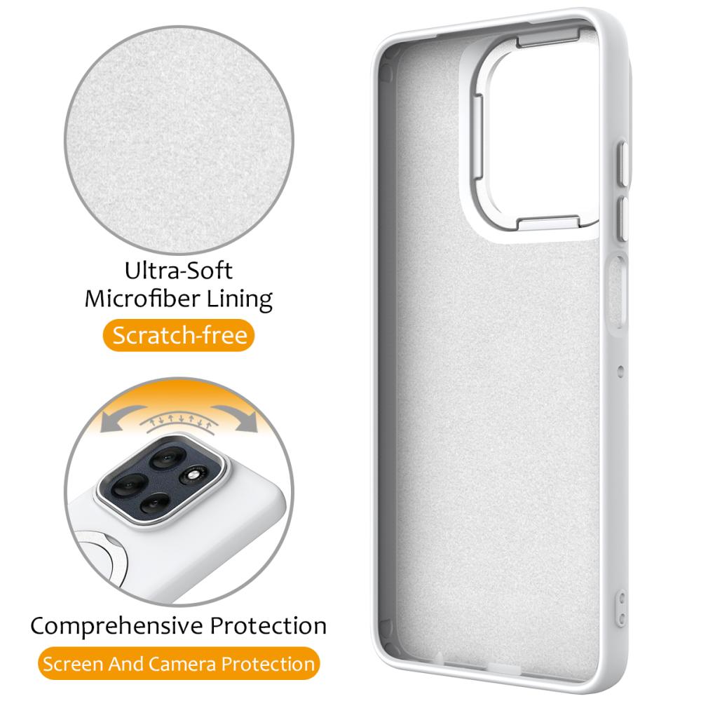  Motorola Moto G15/G15 Power Skal MagSafe Kickstand Hybrid Vit