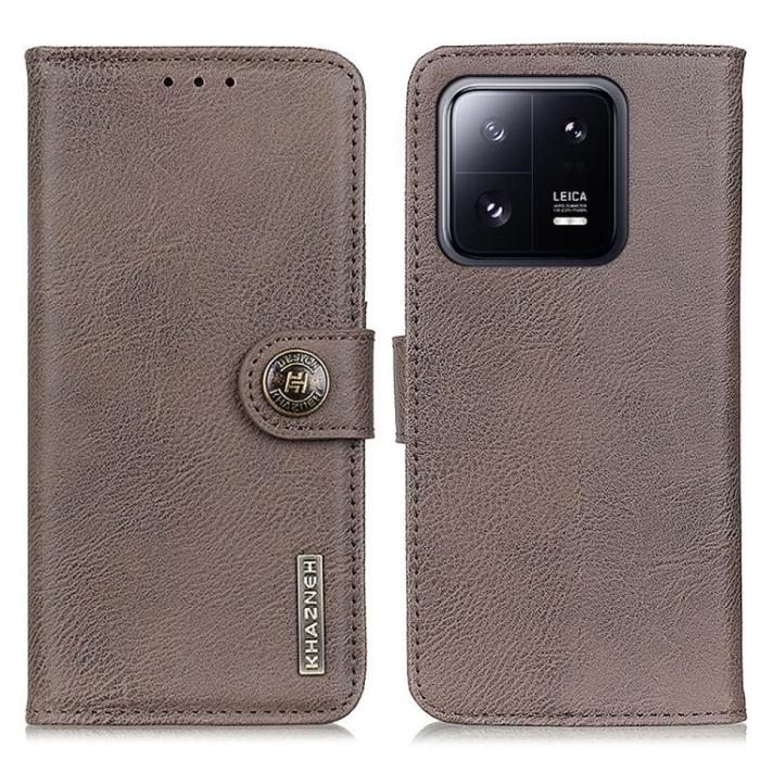 Bild 2, KHAZNEH KHAZNEH Xiaomi 13 5G Fodral Läder Khaki