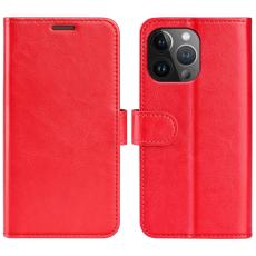  iPhone 15 Pro Max Fodral L&auml;der R&ouml;d