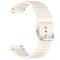  Klockarmband 20 mm Silikon Wave Design Beige