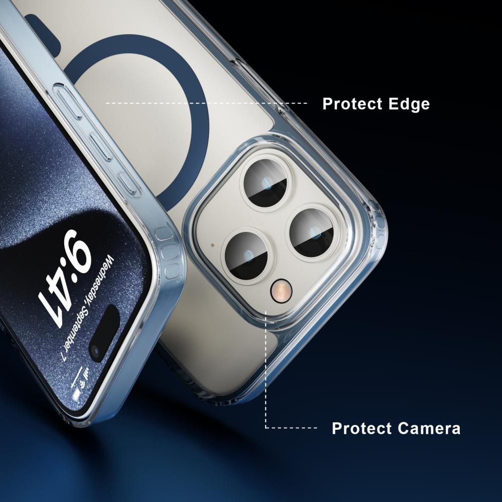 ColorPop ColorPop iPhone 15 Pro Skal CH MagSafe Transparent/Svart
