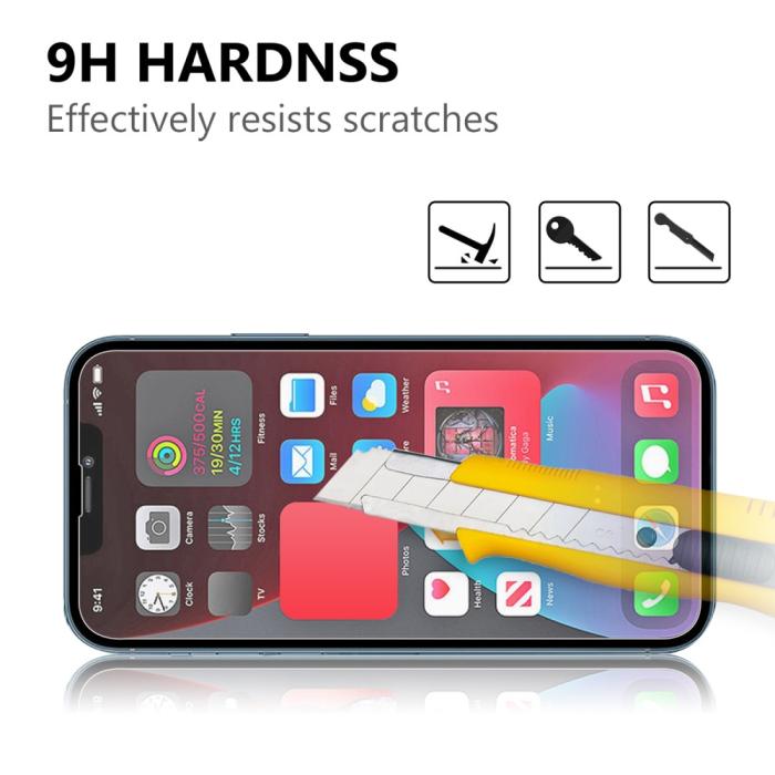 Bild 3,  iPhone 14 Plus / 13 Pro Max - 2-PACK Skärmskydd I Härdat Glas
