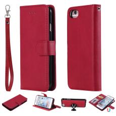  iPhone 6/7/8/SE (2020/2022) - 2in1 Magnet/Pl&aring;nboksfodral - R&ouml;d