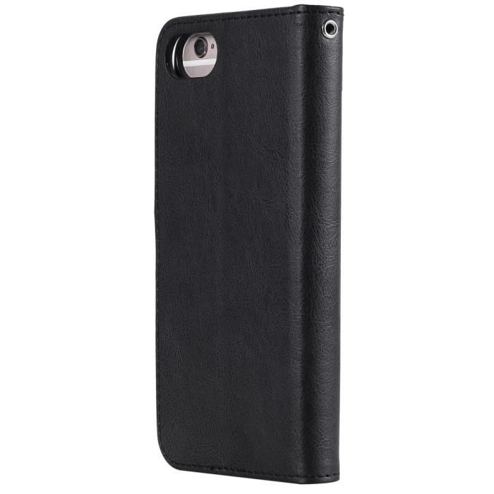 Bild 3,  iPhone 6/7/8/SE (2020/2022) - 2in1 Magnet/Plånboksfodral - Svart