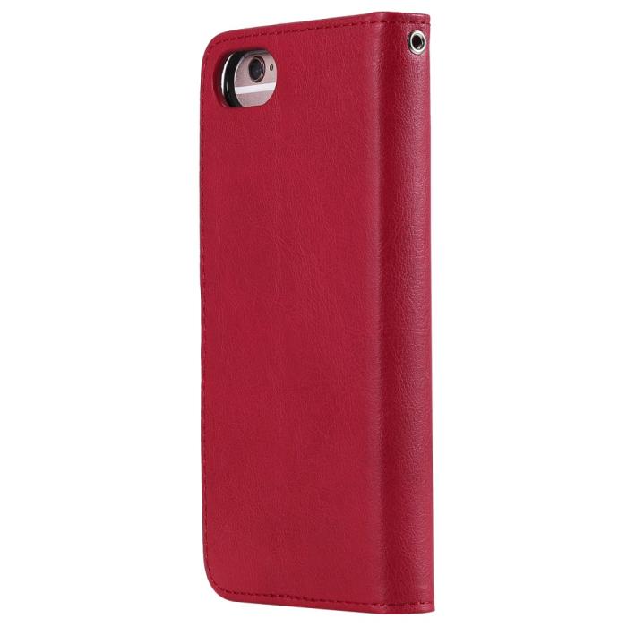 Bild 3,  iPhone 6/7/8/SE (2020/2022) - 2in1 Magnet/Plånboksfodral - Röd