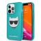 Karl Lagerfeld Karl Lagerfeld iPhone 13 Pro Skal TPU Choupette Fluorescent Blå
