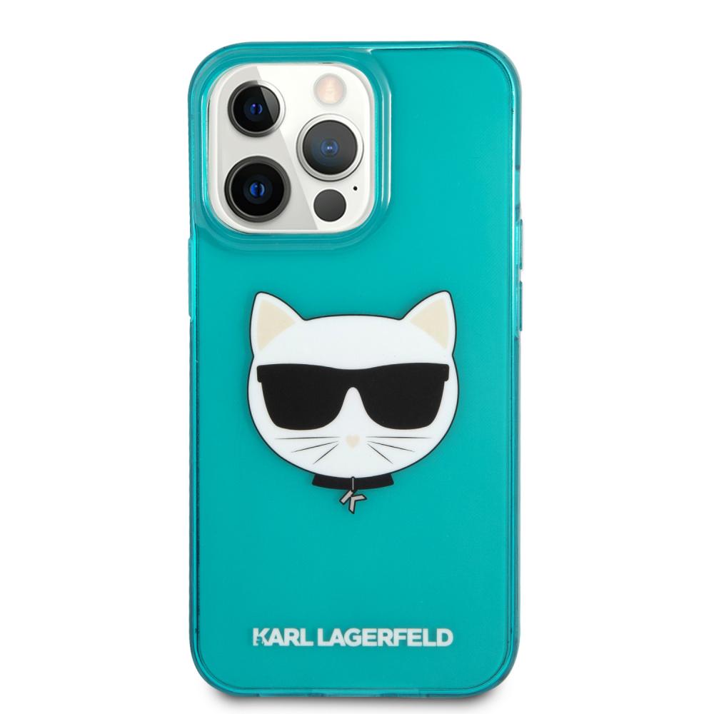 Karl Lagerfeld Karl Lagerfeld iPhone 13 Pro Skal TPU Choupette Fluorescent Blå