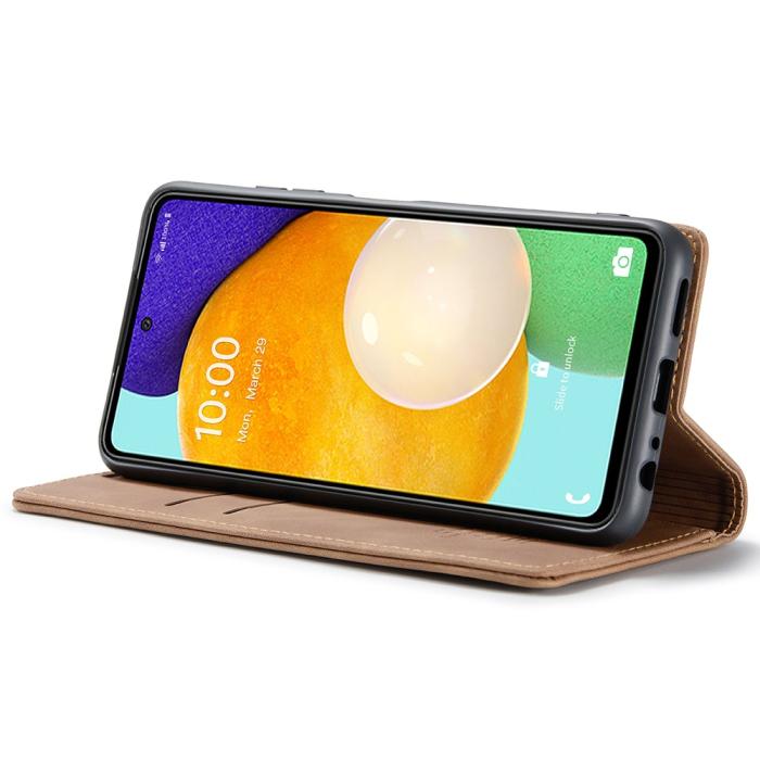 Bild 5, CASEME CASEME Samsung Galaxy A53 5G Fodral Retro Läder Brun