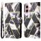  iPhone 16 Fodral Tryck Med Marmor Svart