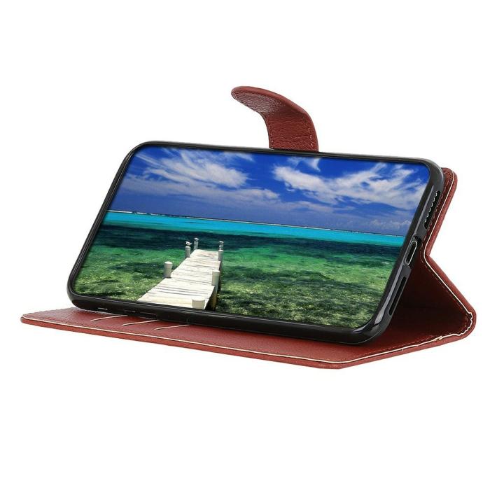 Bild 2,  Xiaomi 17T Pro Fodral Litchi Läder Brun