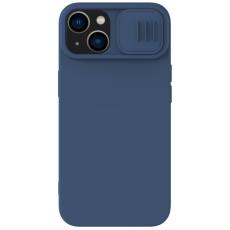 NILLKIN NILLKIN iPhone 14 Skal MagSafe CamShield Silky Liquid Bl&aring;