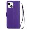  iPhone 13 Mini Fodral Crazy Horse Läder Lila