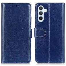  Samsung Galaxy A36 5G/A56 5G Fodral Crazy Horse L&auml;der Bl&aring;