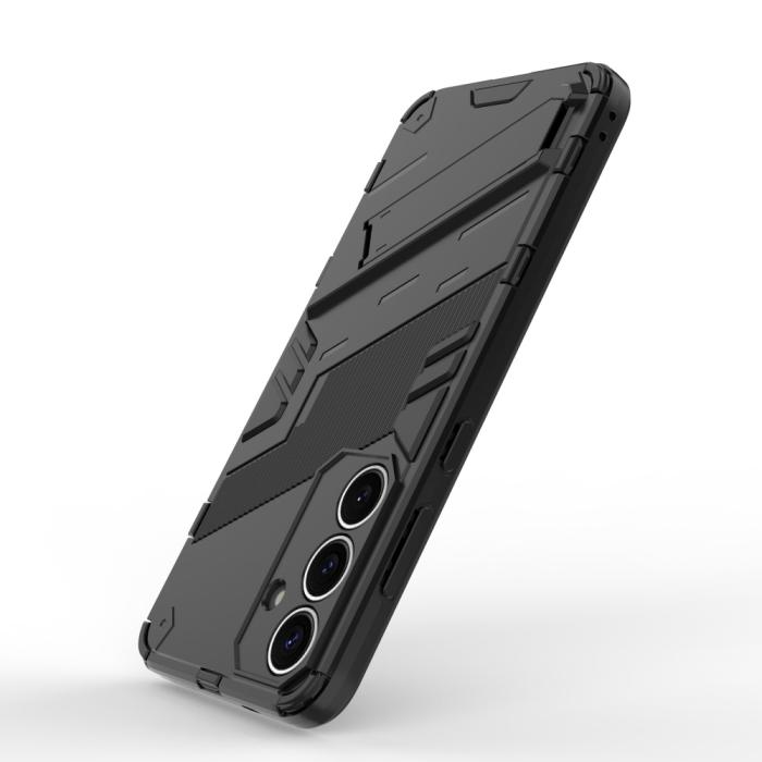 Bild 4,  Samsung Galaxy S25 Skal Kickstand Hybrid Armor Svart