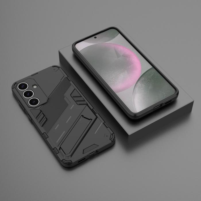 Bild 6,  Samsung Galaxy S25 Skal Kickstand Hybrid Armor Svart