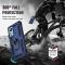  Xiaomi 12 Pro Skal Ring Hybrid Armor Blå