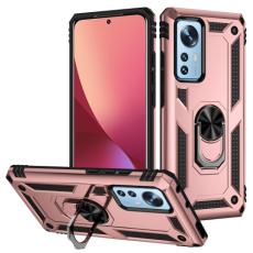  Xiaomi 12 Pro Skal Ring Hybrid Armor Ros&eacute;guld