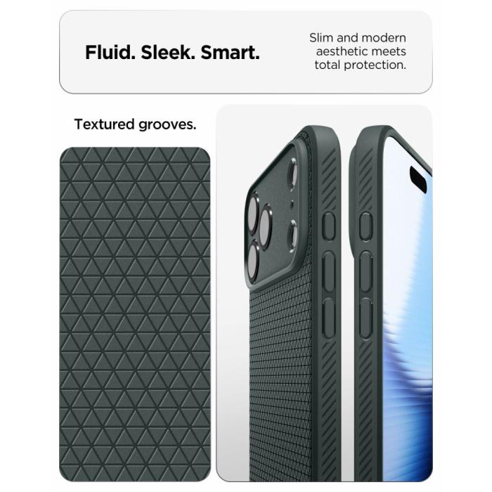 Bild 6, Spigen Spigen iPhone 18 Pro Max / 17 Pro Max Skal Liquid Air Grön
